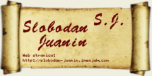 Slobodan Juanin vizit kartica